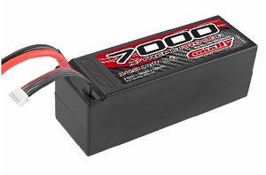 C-48241-D Team Corally - X-Treme Pro 90C - 7000 mAh - 14,8V 4S - Wettbewerbs Li-Po Akku - Stick Hardcase - 12 Awg Silikonkabel - T-Plug Buchse