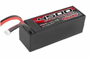 C-48245-D Team Corally - X-Treme Pro 90C - 4500 mAh - 22,2V 6S - Wettbewerbs Li-Po Akku - Stick Hardcase - 12 Awg Silikonkabel - T-Plug Buchse