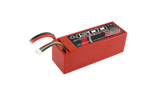 C-48285-D Team Corally - Sport Racing 45C 4500 mAh 22,2V Competition Li-Po Battery Pack, Stick Hardcase 12Awg Wire T-Plug Connector