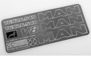 C0023 Metal Emblem MAN für Tamiya 1:14 Truck RC4WD