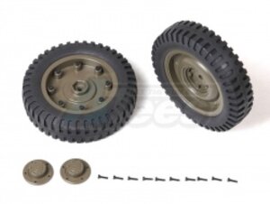 C1003 ROC Hobby 1/6 1941 MB Scaler Rear Wheels Assembly (1 Pair) for SCALER