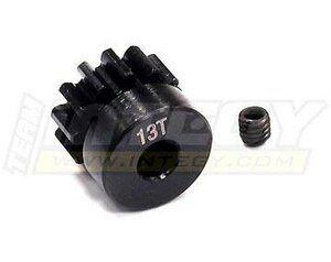 C23203 Steel Pinion Gear 13T, 1M/5mm Shaft for 1/8 Off-Road & Savage Flux