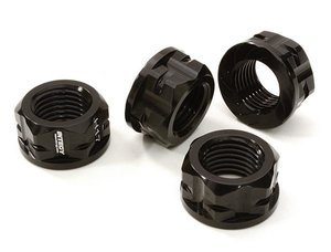 C26781BLACK - Serrated 17mm Hex Wheel Nut (4) for Most 1/8 Buggy, Truggy, SC & Monster Truck