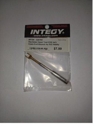 Machined Hand Tool 3/16 inch Open-End Wrench for R/C Hobby C26785