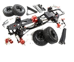 C31217BLACK Alu 1/10 HCX10 Trail Roller 4WD Off-Road Scale Crawler Kit 313mm WB