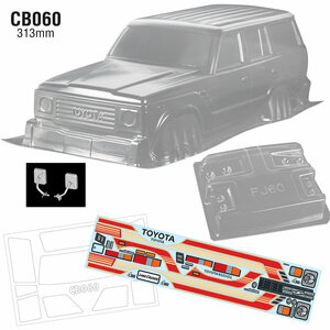 CB060 1/10 Toyota Landcruiser FJ60 Crawler Body, 313mm TEAM C