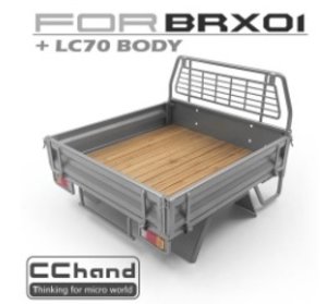 CC/D-AA06 - CChand Rear Bed (Silver) for Boom Racing BRX01