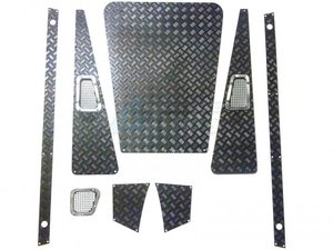 CChand D90 Diamond Plates Set (Black) for RC4WD Gelande II D90/D110 - CC/D-1005