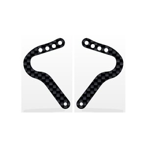 CFKBEASTFFNA Stiffener for front beam narrow, 2mm woven graphite.
