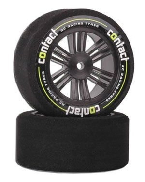 CONTACT Nitro 1:10 Carbon-Felge 35° hinten 30mm Moosgummi - J13574