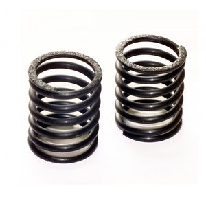 Cap-16030 - FRONT SHOCK SPRINGS 0.66KG BLACK - CAPRICORN