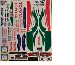 DEC5000 - Celika DECAL - TRAXXAS 1:10 Rally - Delta Plastik Lexan klar