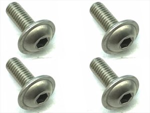 Square FTR-308 Titanschraube mit Flansch 3x8mm