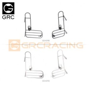 G043RS GRC TRX4 Defender Metal Rear Lamp Guard Silver for Traxxas TRX-4