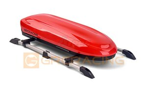 G172AR GRC Scaled Roof Box with Rack for 1:10 RC Car Red