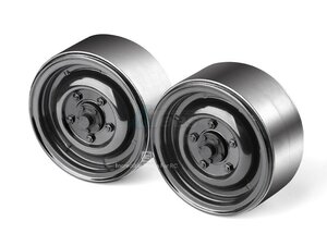 GAX0130CB GRC 1.9 Metal Classic Beadlock Wheel #Series I (2) Black