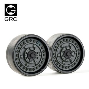 GAX0130HR GRC 1.9 Metal Beadlock Wheels #Series VI (2) Black