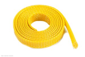 GF-1476-033 Revtec - Wire Protection Sleeve - Braided - 10mm - Yellow - 1m