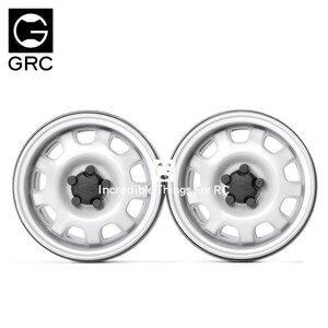 GRC 1.9 Metal Beadlock Wheel G10 (2) White GRC/G0130K