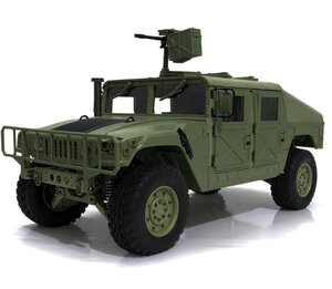 HG-P408 1/10 4X4 RC Military Humvee ARTR mit 2.4GHz Remote, Sound & Light Upgrades C29000