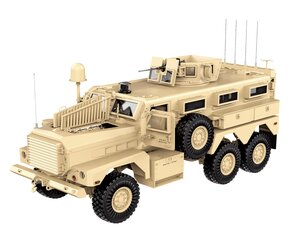 HG-P602SDY TRASPED 1/12 Full Scale Alloy 6x6 Explosion-Proof Military Truck ARTR Desert Yellow