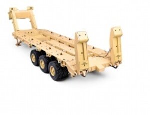 HG-P806DY TRASPED 1/12 U.S Heavy Equipment Semi Trailer Kit Desert Yellow for HG-802