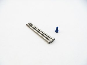 HS-48341 - Hiro Seiko XeRun V10 G3 Titan/Aluminum Screw Set (Dark Blue)