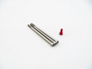 HS-48343 - Hiro Seiko XeRun V10 G3 Titan/Aluminum Screw Set (Red)