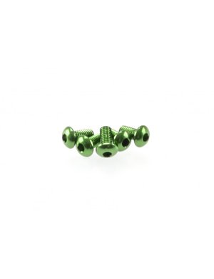 HS-48361 - Hiro Seiko Alloy Hex Socket Button Head Screw M3x6 [Green]