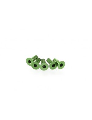 HS-48367 - Hiro Seiko Alloy Hex Socket Flat Head Screw M3x8 [Green]