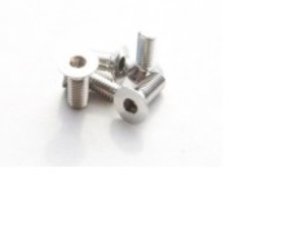 HS-48423 - Hiro Seiko Alloy Hex Socket Flat Head Screw M3x5 [Silver]