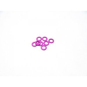 HS-48454 - Hiro Seiko 3mm Alloy Spacer Set (1.0mm) [Purple]