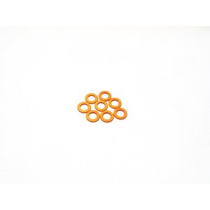 HS-48456 - Hiro Seiko 3mm Alloy Spacer Set (1.0mm) [Orange]