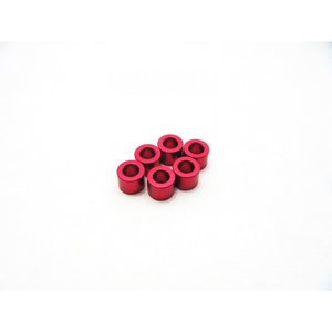 HS-48478 - Hiro Seiko 3mm Alloy Spacer Set (3.0mm) [Red]