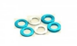 HS-69449 - Hiro Seiko 3mm Alloy Spacer Set (0.5t/0.75t/1.0t) [T-Blue] ( 6 pcs (2 pcs each))