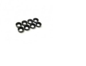 HS-69883 - Hiro Seiko 3mm Alloy Countersunk Washer (S-Size) [Black] ( 8 pcs)