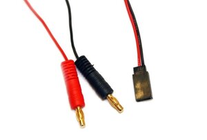 HSPC008 LADEKABEL TX/RX 50CM FUTABA RX --> 4MM GOLDKONTAKT 22AWG