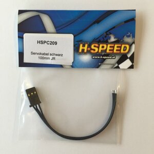 HSPC209 SERVOVERLÄNGERUNG SCHWARZ JR 100MM H-SPEED