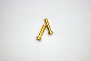 HSPP001 Goldkontaktstecker 4mm, L18mm (2) H-SPEED