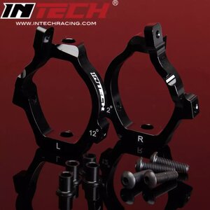 INTECH Racing 350013 Aluminum Caster Blocks 12° ERSC-10 BR-6 BR-6E RC Upgrade