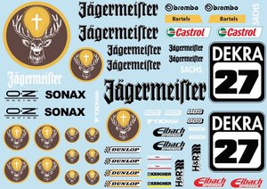 Jagermeister Livery for 1/10 Car BRPD1533 - THE BORDER