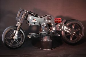 Kamtec M3R-16 BIKE - Rolling Chassis + Räder und Reifen 1:5