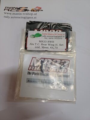 MR33-RWH ALU T.C. REAR WING HALTER SET