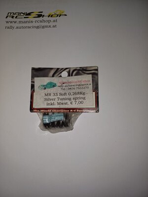 MR33-SOFT 0,268KG SILVER TUNING FEDERN
