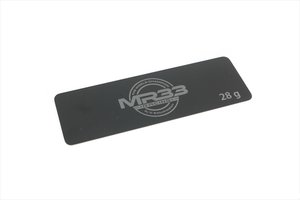 MR33-STW-28G - MR33 28g Steel Battery Weight 0.6mm Long Black