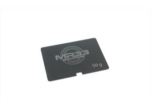 MR33-STW-50G - MR33 50g YZ-2 Steel Battery Weight 1.0mm Black