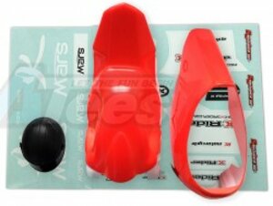 MS8156RD X-Rider PVC Body Shell (Red) for Mars