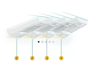 MTRW1-10EPM0-2-Cut Xtreme 1:10 Elektro Tourenwagen Heckflügel Set Winkel 0° - 2° Pre-Cut (2)