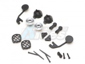 R86329 RGT Rear Mirror+Wiper+Led Mount for Crusher