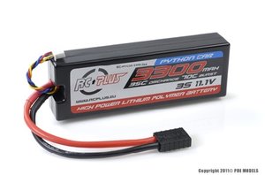 RC-PPC35-3300-3SX RC Plus - Python Plus Car 35C 3300 Mah 3S 11,1V Hard Case, Traxxas